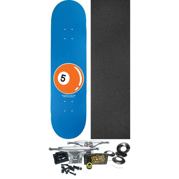 5Boro NYC Skateboards Jimmy McDonald 5 Ball Skateboard Deck - 8.5" x 32" - Complete Skateboard Bundle
